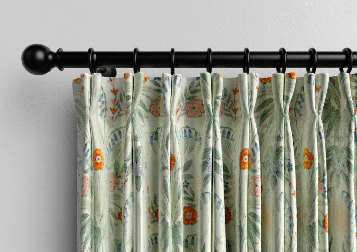 Cotswold Faux Silk, Persimmon - Made to Measure Curtain - Image 10